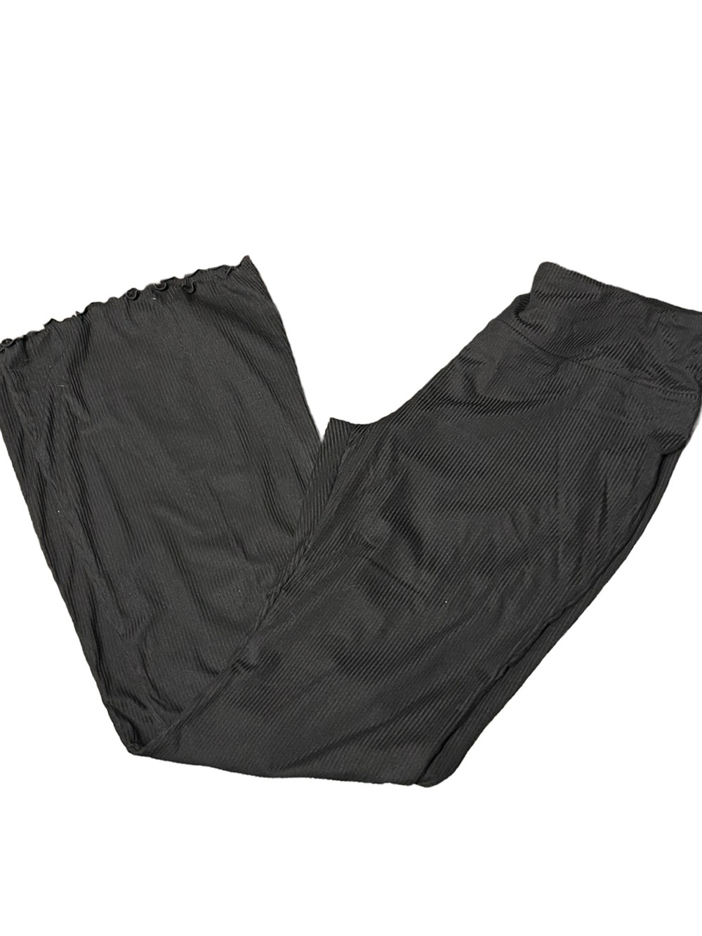 Two Pairs Ribbed Flare Pants